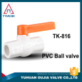 1/4" upvc union double check/ball valve lever handle ppr material china supplier low price for india iran market in OUJIA VALVE